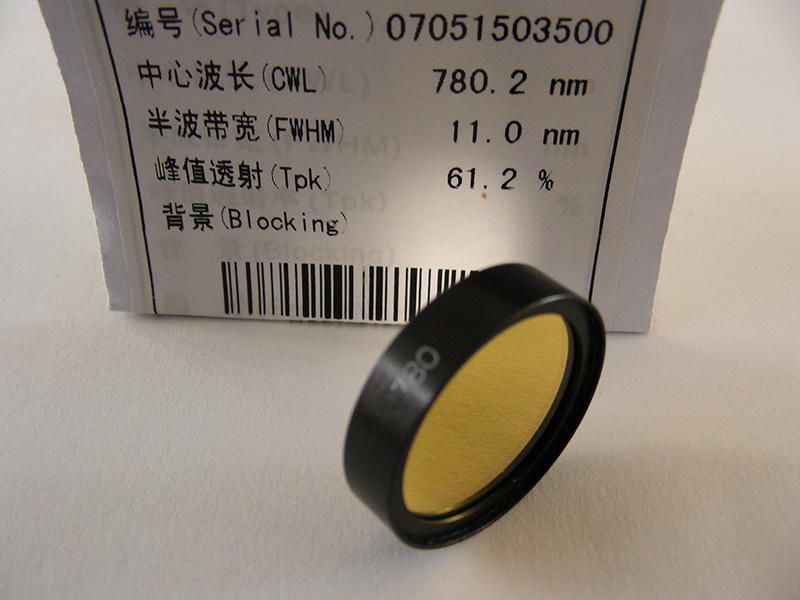滤光片 NBP780超窄带滤光片