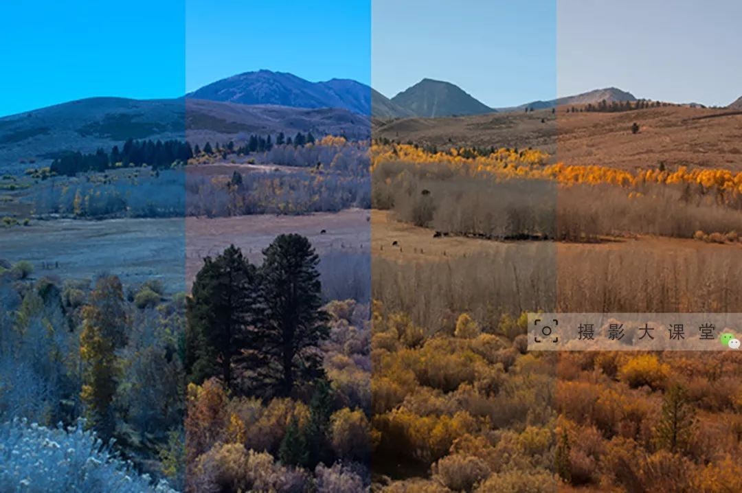 滤光片 色温对比图