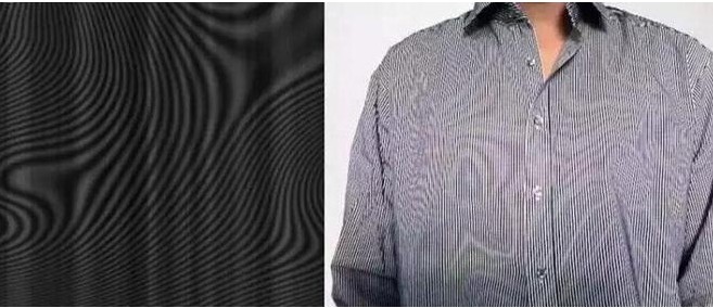 拍摄条纹衣服上出现摩尔纹 拍摄条纹衣服上出现摩尔纹